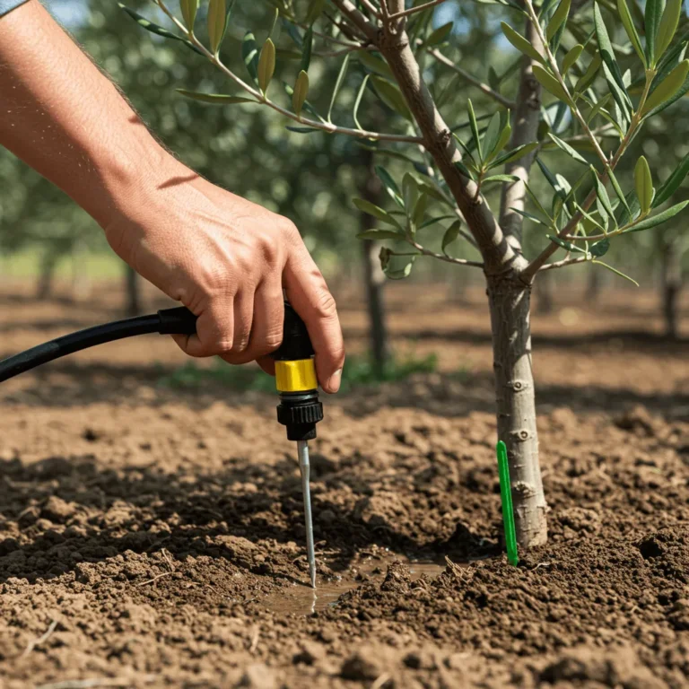 Riego Eficiente en Olivos Jóvenes: Un Método alternativo a las pocetas
