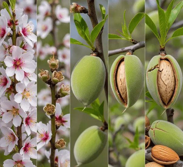 ¿cómo se forma la almendra?