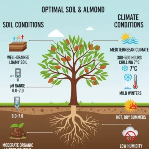 Suelo ideal para almendros